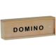 Joc educativ Domino mini in cutie de lemn, +4 ani, Goki 446609